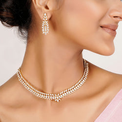 22k Gold Plated Zivara Velora Necklace Set