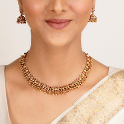 22k Gold Plated Kanaka Yuvika Necklace Set