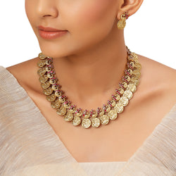 22k Gold Plated Kanchan Lajwanti Necklace Set