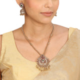 22k Gold Plated Sampada Jayalakshmi Necklace set