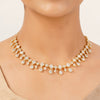 22k Gold Plated Gulnaar Kanti Necklace Set