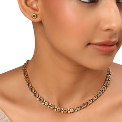 22k Gold Plated Kanchan Shantidevi Necklace Set