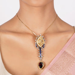 22k Gold Plated Nyra Reeva Pendant