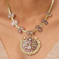22k Gold Plated Kanchan Somalata Necklace