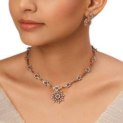 22k Gold Plated Kanchan Taravali Necklace Set