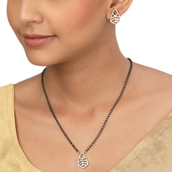 22k Gold Plated Sampada Shashikala Mangalsutra Set