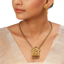 22k Gold Plated Kanchan Aruna Necklace Set