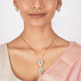 22k Gold Plated Nyra Damyanti Pendant Set