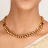 22k Gold Plated Kanaka Trisha Necklace Set