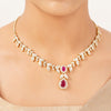 22k Gold Plated Gulnaar Roshni Necklace Set
