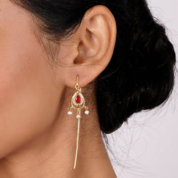 22k Gold Plated Sui Dhaga Ekatra Earring