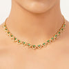 22k Gold Plated Gulnaar Rekha Necklace Set