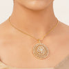 22k Gold Plated Gulnaar Mandal Necklace Set
