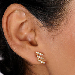 22k Gold Plated Ziya Bloom Studs