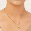 22k Gold Plated Gulnaar Shree Pendant Set