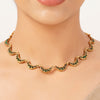 22k Gold Plated Sunheri Leher Necklace Set