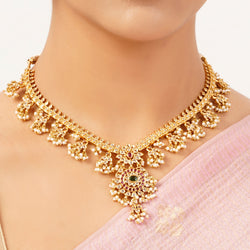 22k Gold Plated Sunheri Maharani Necklace Set