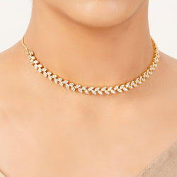 22k Gold Plated Gulnaar Rekha Necklace Set