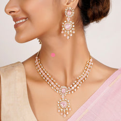 22k Gold Plated Zivara Zeyra Necklace Set