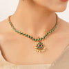 22k Gold Plated Sunheri Panna Necklace Set