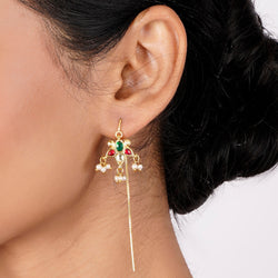 22k Gold Plated Sui Dhaga Aranya Earring