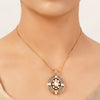 22k Gold Plated Gulnaar Ratna Pendant Set