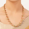 22k Gold Plated Sunheri Pallavi Necklace Set