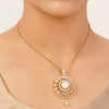22k Gold Plated Gulnaar Mani Pendant Set