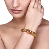 STUDDED RUBY ELEPHANT BANGLE