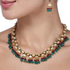 KUNDAN GREEN ONYX ROUND SET