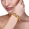 STUDDED RUBY LION BANGLE