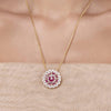 VICTORIAN RUBY ROUND NECKLACE