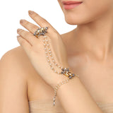 Gold & Silver Plated Mishran Hathphool Pair