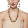 GOLDEN RUDRAKSH GREEN  SET