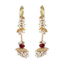 22k Gold Plated Gulabi Padmalekha Earrings
