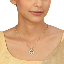 22k Gold Plated Sampada Chandraprabha Pendant