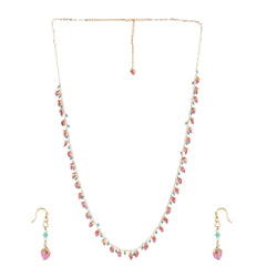 22k Gold Plated Gulabi Devyani Necklace Set