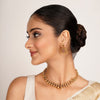 22k Gold Plated Kanaka Pravya Necklace Set
