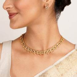 22k Gold Plated Kanaka Dhriti Necklace Set