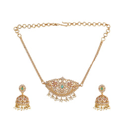 22k Gold Plated Kanchan Ambika Choker Set