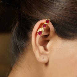 22k Gold Plated Tarika Drip Earcuff