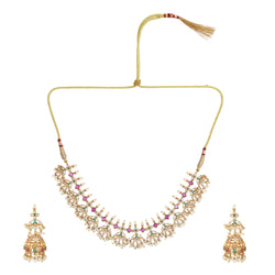 22k Gold Plated Kanchan Kanchali Necklace Set
