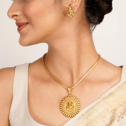 22k Gold Plated Kanaka Quisha Necklace Set