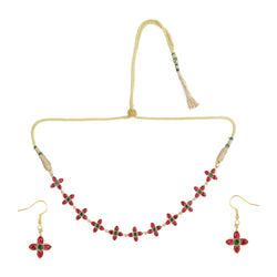 22k Gold Plated Kanchan Madhushree Necklace Set
