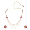 22k Gold Plated Kanchan Navaratna Necklace Set