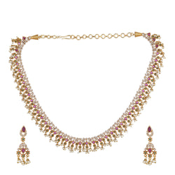 22k Gold Plated Kanchan Neelima Necklace Set