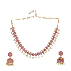 22k Gold Plated Kanchan Parameshwari Necklace Set