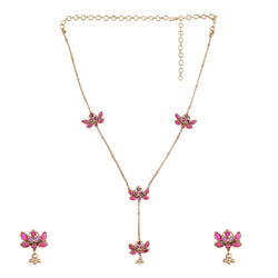 22k Gold Plated Kanchan Prabhadevi Necklace Set