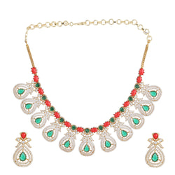 22k Gold Plated Kanchan Pramila Necklace Set
