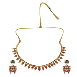 22k Gold Plated Kanchan Bhanupriya Necklace Set